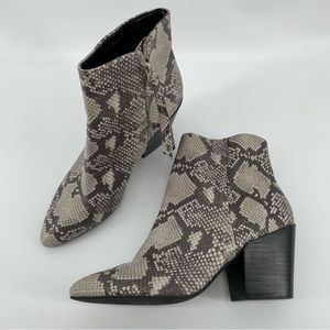 Dolce Vita Snakeskin Cotlyn Ankle Booties 8